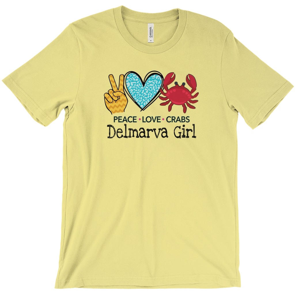 Delmarva Girl Crew Neck Shirt With Crab