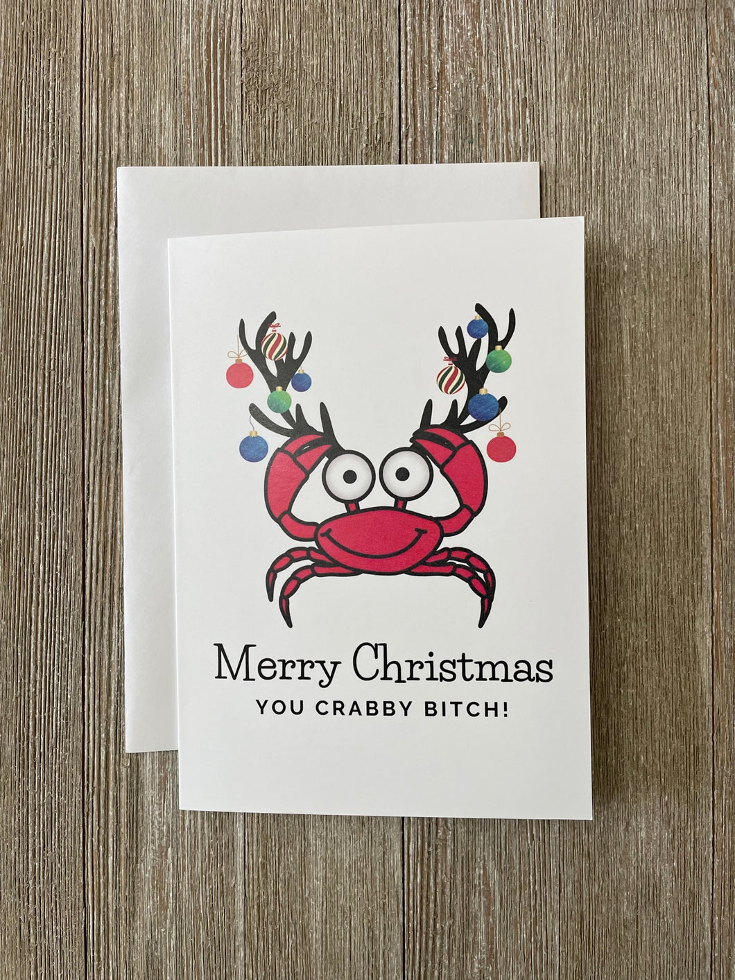 Merry Christmas Crabby Bitch Card
