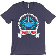 Load image into Gallery viewer, Crabulous Shirt with Maryland Blue Crab and Anchor - Navy
