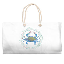 Load image into Gallery viewer, Maryland Blue Crab Weekender Tote Bag - Chesapeake Bay Travel Bag
