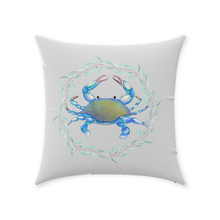 Load image into Gallery viewer, Maryland Blue Crab Throw Pillow
