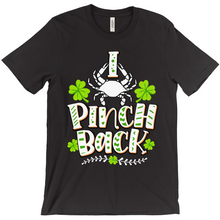 Load image into Gallery viewer, St. Patrick&#39;s Day Shirt With Blue Crab - I Pinch Back

