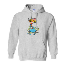 Load image into Gallery viewer, Maryland Blue Crab Hoodie - Gray
