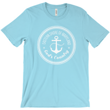 Load image into Gallery viewer, Eastern Shore of Maryland T-Shirt with Anchor - God&#39;s Country - Turquoise
