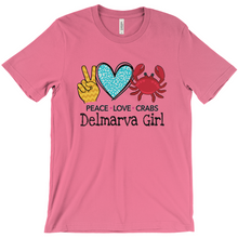 Load image into Gallery viewer, Delmarva Girl Crew Neck Shirt With Crab
