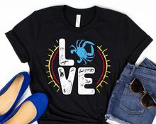 Load image into Gallery viewer, Blue Crab Shirt for Women for Crab Feast
