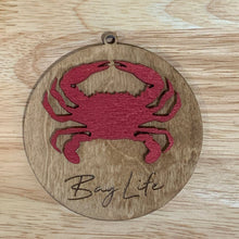 Load image into Gallery viewer, Chesapeake Bay Life Crab Christmas Ornament
