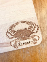 Load image into Gallery viewer, Large Crab Cutting Board - Charcuterie Board
