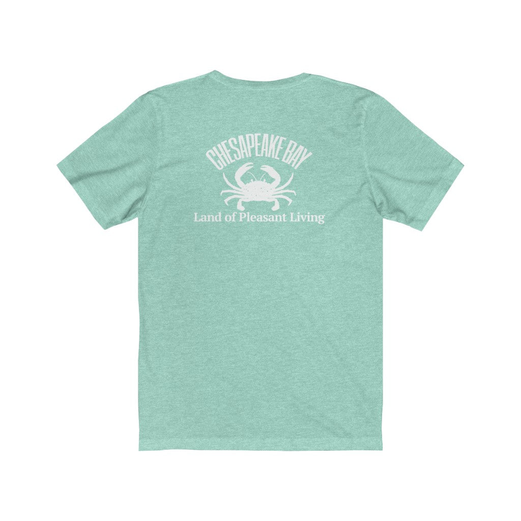 Chesapeake Bay Shirt, Maryland Crabbing, Boating, Fishing Tshirt Heather Mint / S