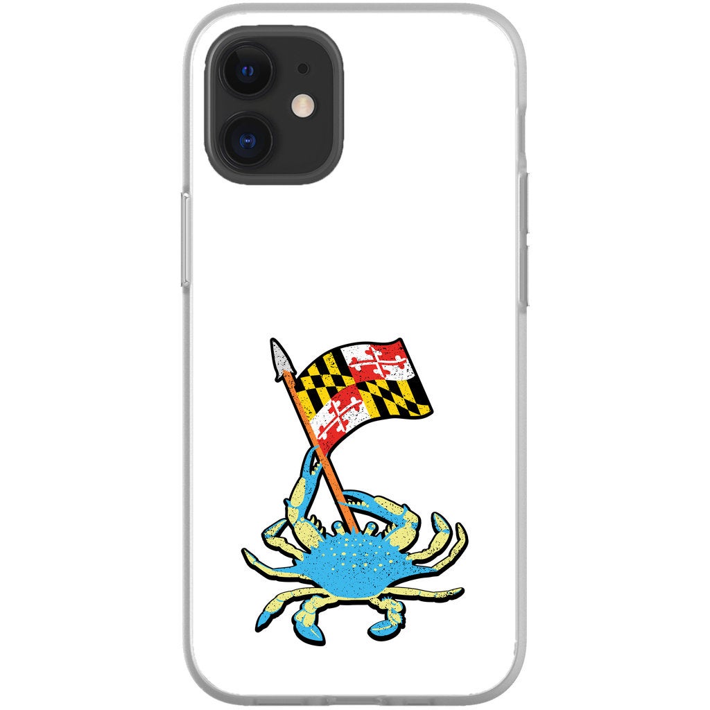 Maryland Flag and Crab Iphone Case