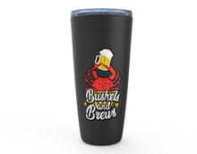 Load image into Gallery viewer, Crabs and Beer Tumbler - Crab Feast Gift
