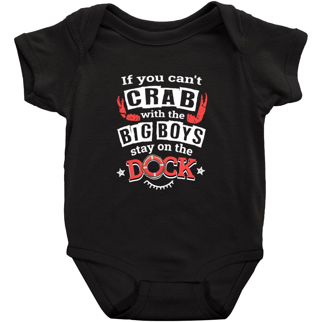 Crabbing Baby Onesie Body Suit - Red and Black