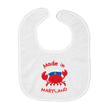 Load image into Gallery viewer, Made in Maryland Crab Baby Bib
