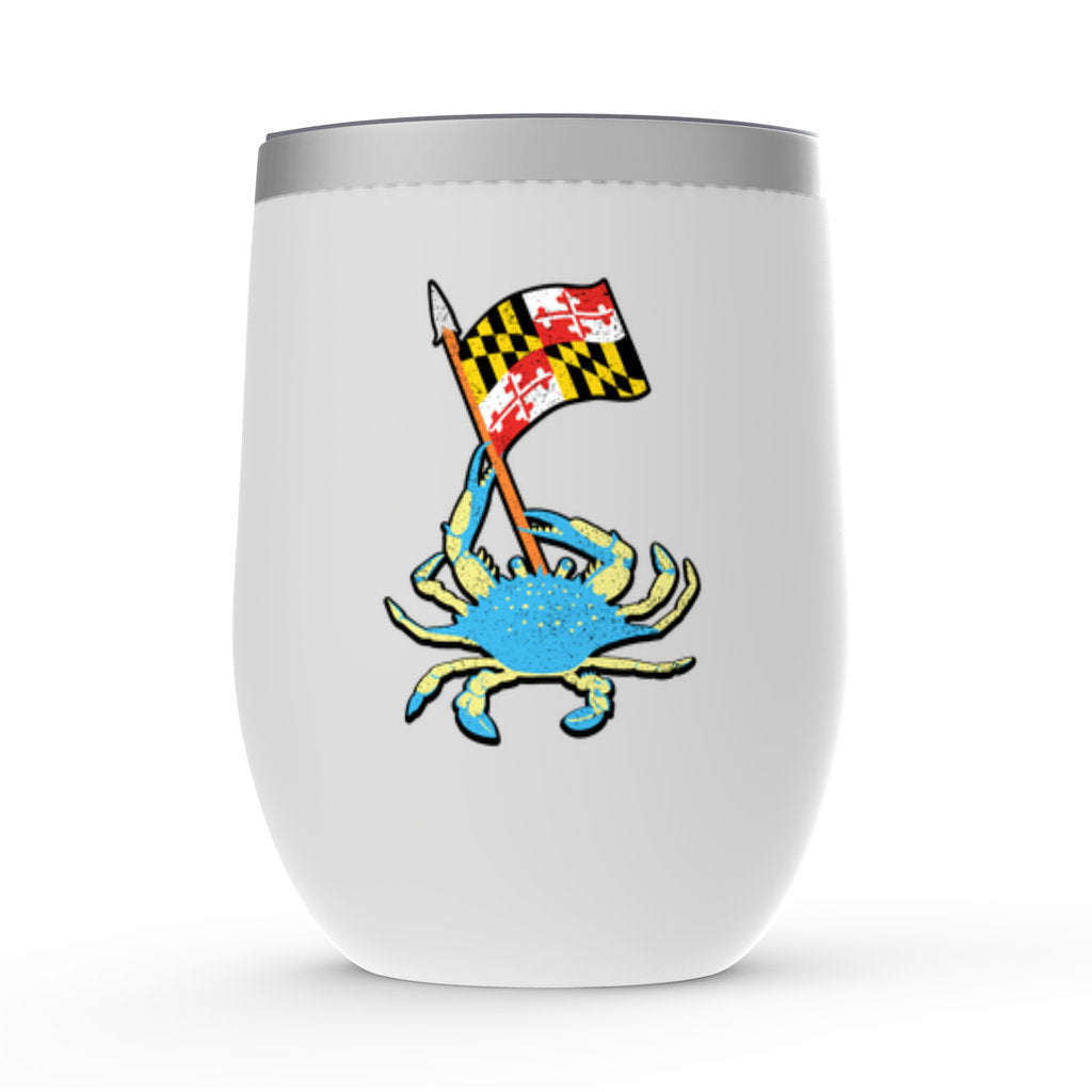 Maryland Crab Wine Cup - Maryland Flag