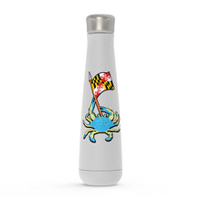 Load image into Gallery viewer, Maryland Flag and Blue Crab Water Bottle
