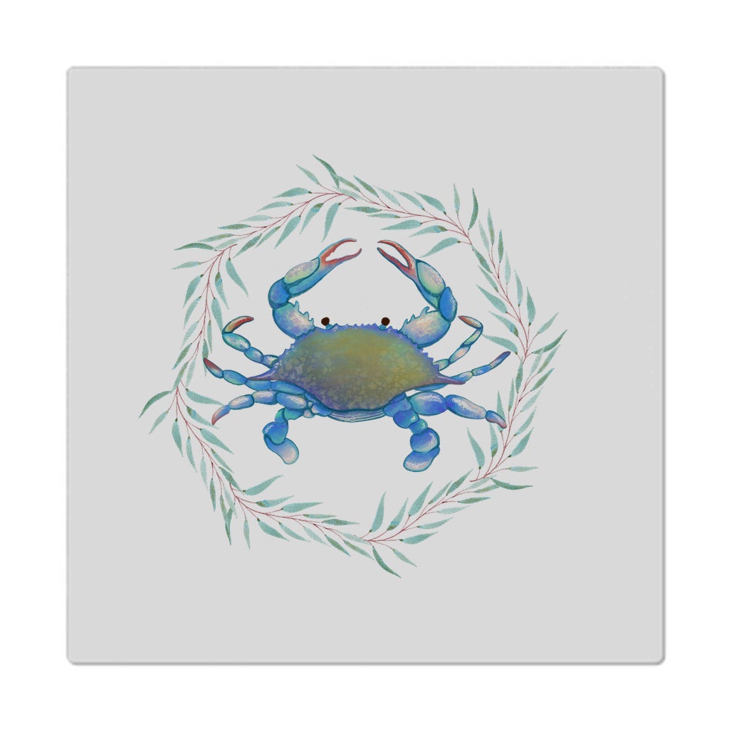 Nautical Crab Dinner Napkins with Blue Crab Design