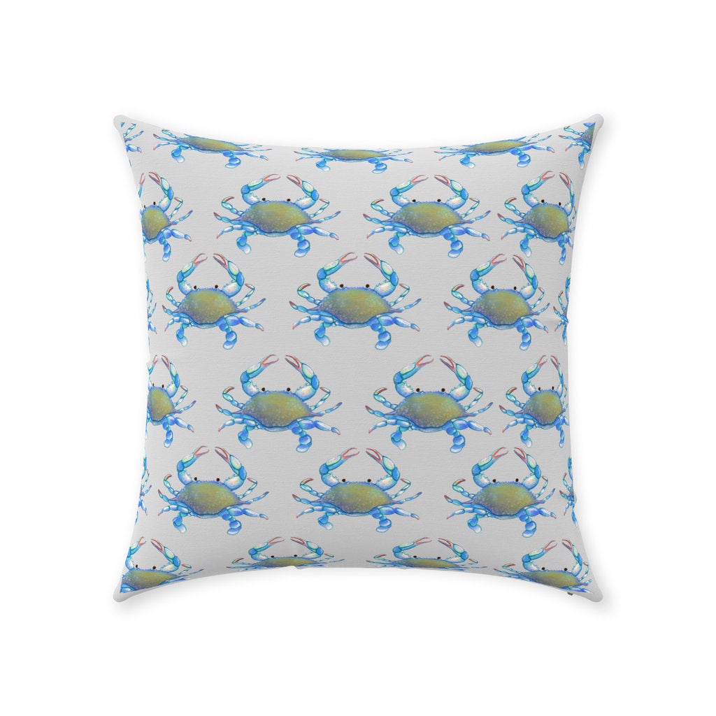 Throw Pillow with Maryland Blue Crabs on it. 18