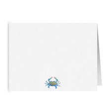 Load image into Gallery viewer, Maryland Flag Blue Crab Notecard - Chesapeake Bay Greeting Card
