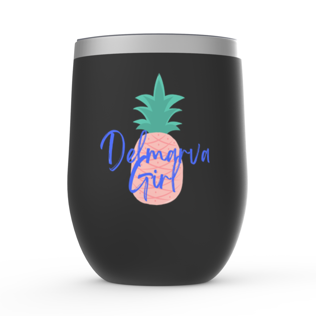 Delmarva Girl Wine Tumbler - Black