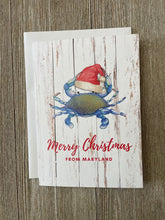 Load image into Gallery viewer, Santa Crab Card - Pack of 5
