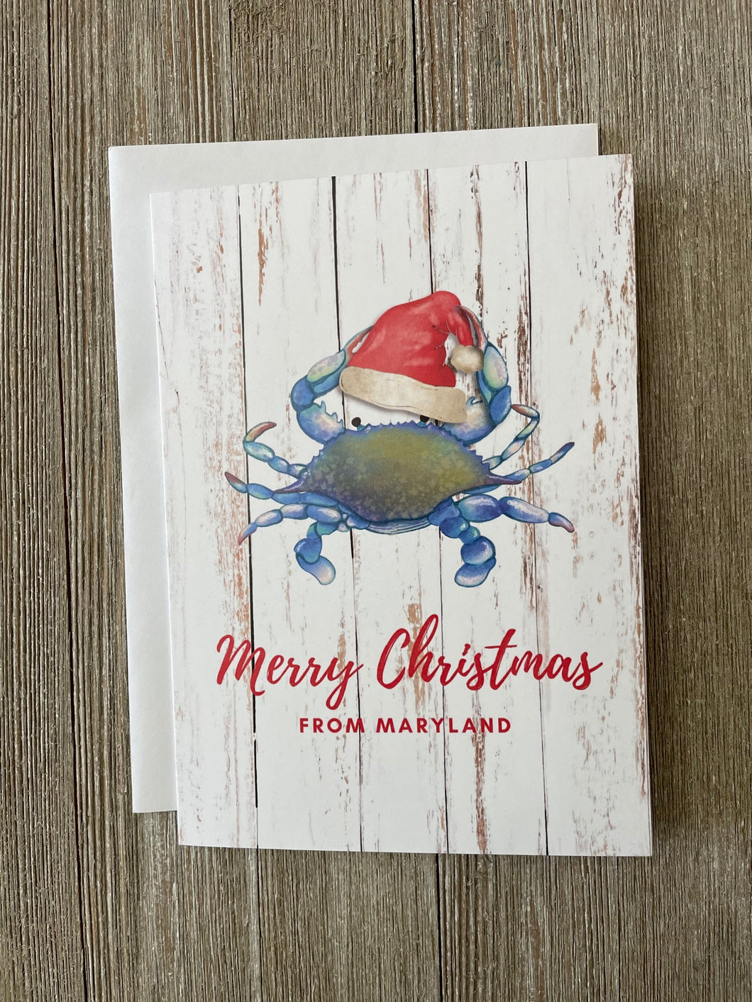 Santa Crab Card - Pack of 5